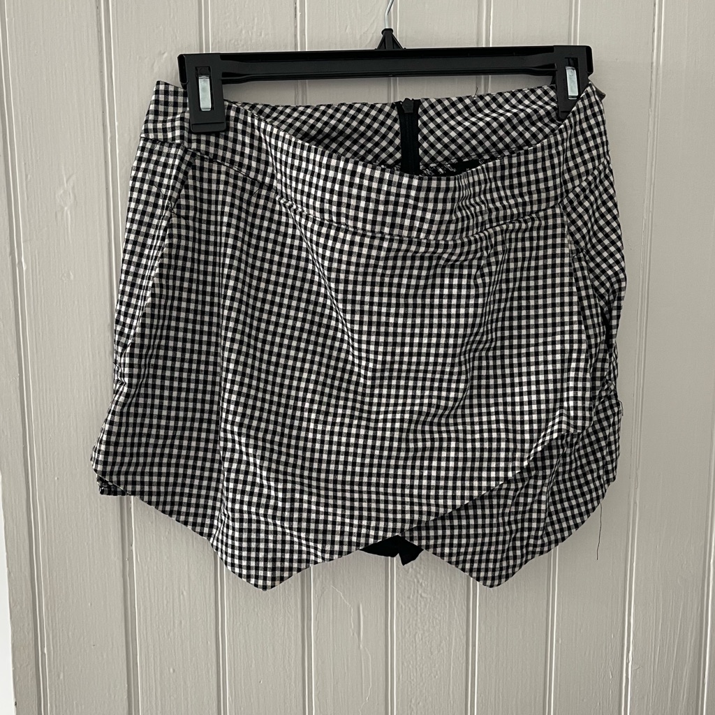 Gingham Skort